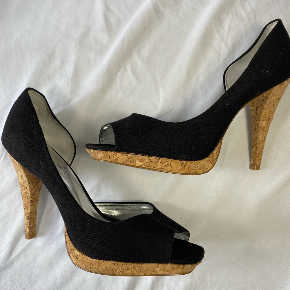 Jessica Simpson Cork Stilletto Heels 9.
